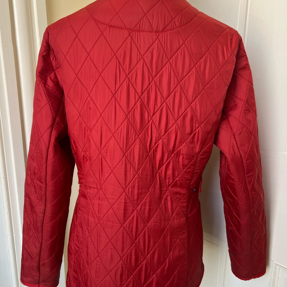 Barbour Women's Vibrant Red Quilted Utility Jacket - Picture 5 of 6